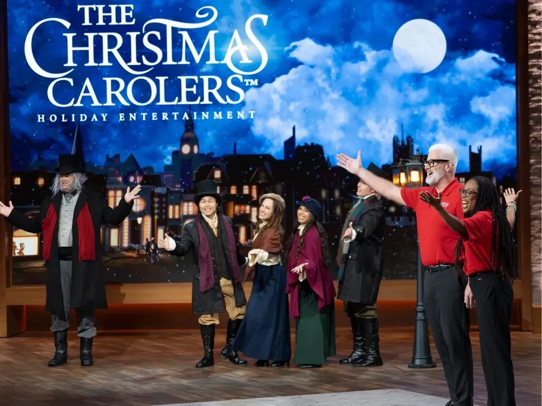 The Christmas Carolers in Shark Tank Pitch